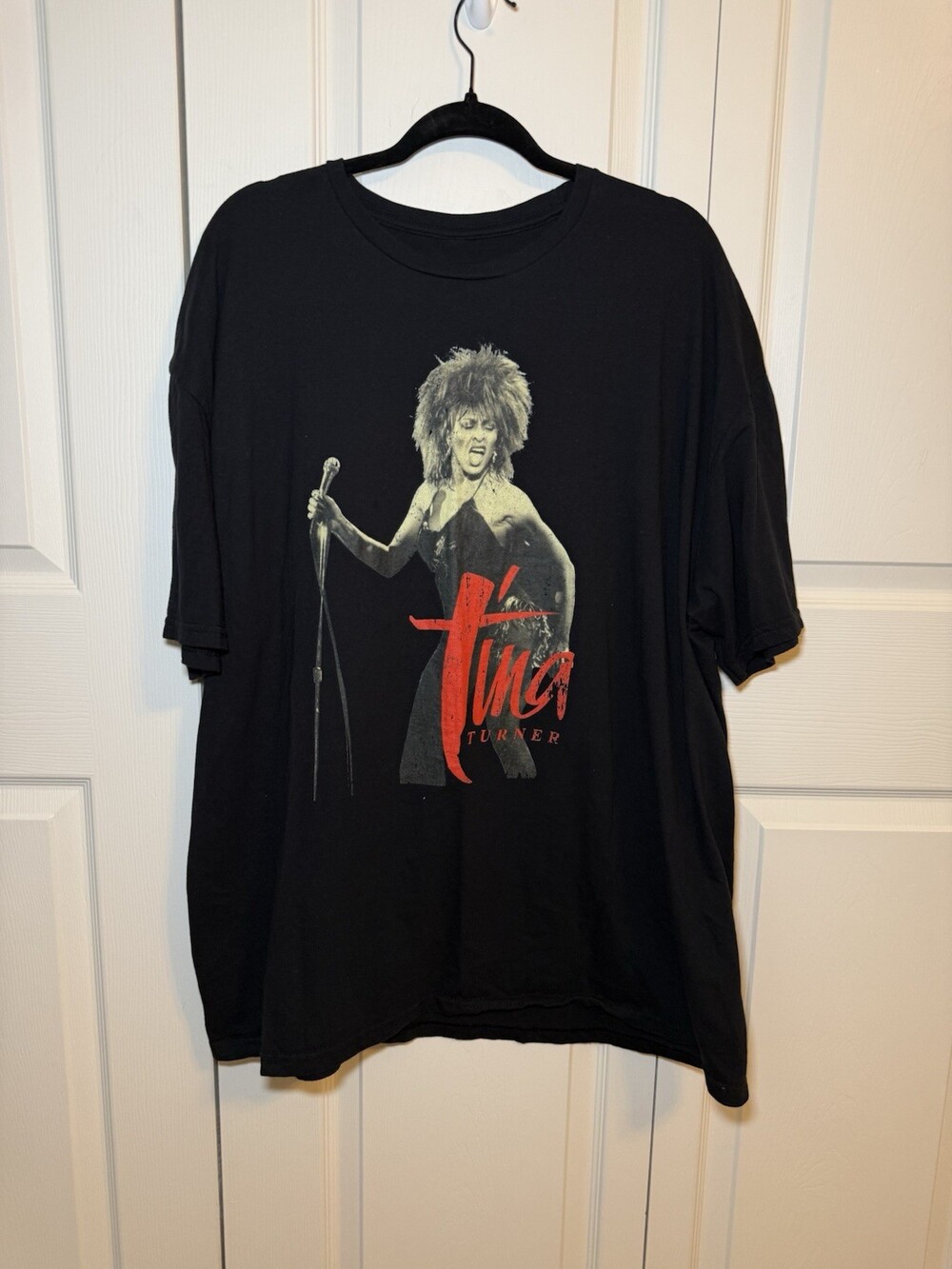 Tina Turner T Shirt Black Portrait Graphic Music Rock Tee Oversized XL XXL